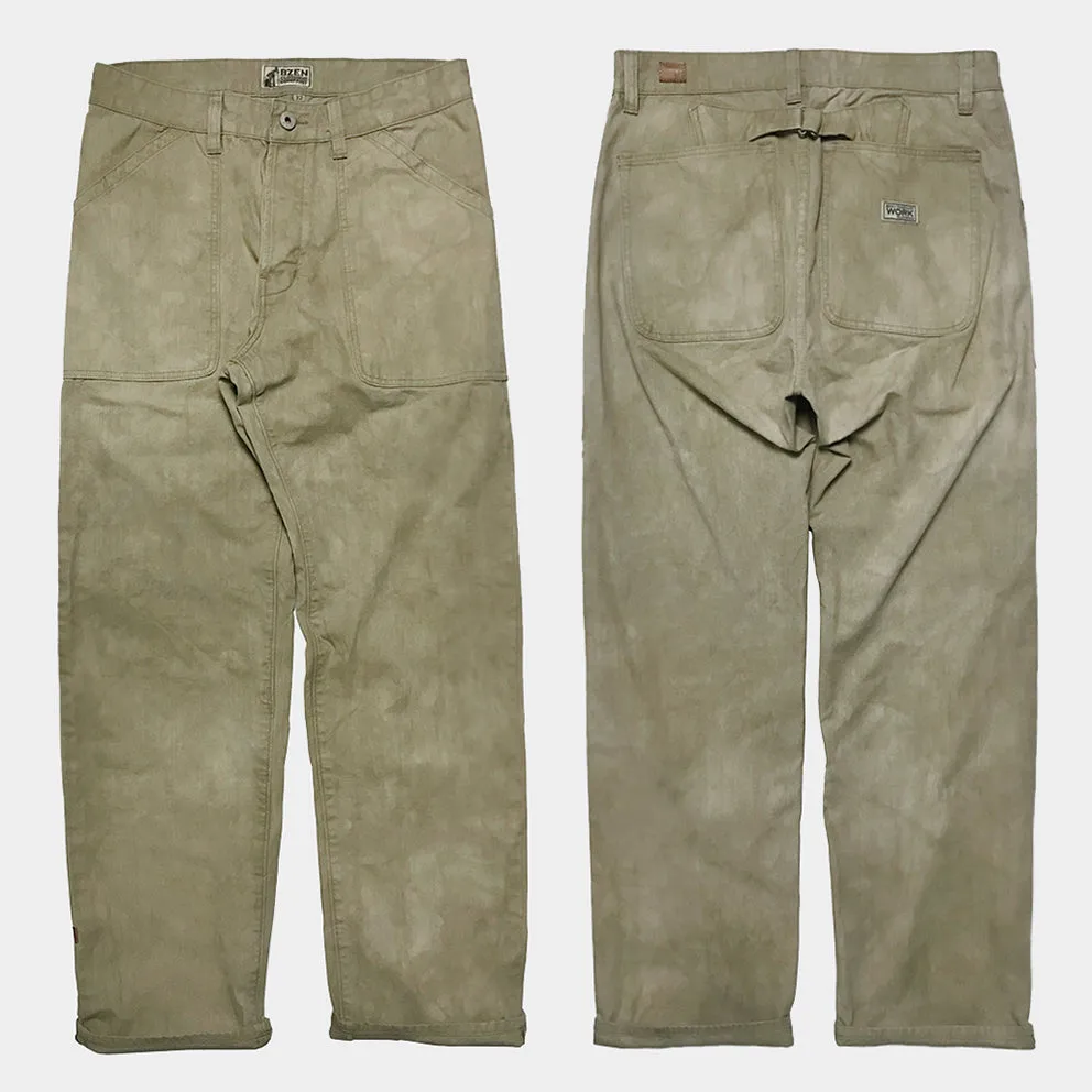 BZEN M.1077 L32-QUENTIN RELAX STRAIGHT WORK PANT- GREEN TEA sold by Bzen product image thumbnail 2