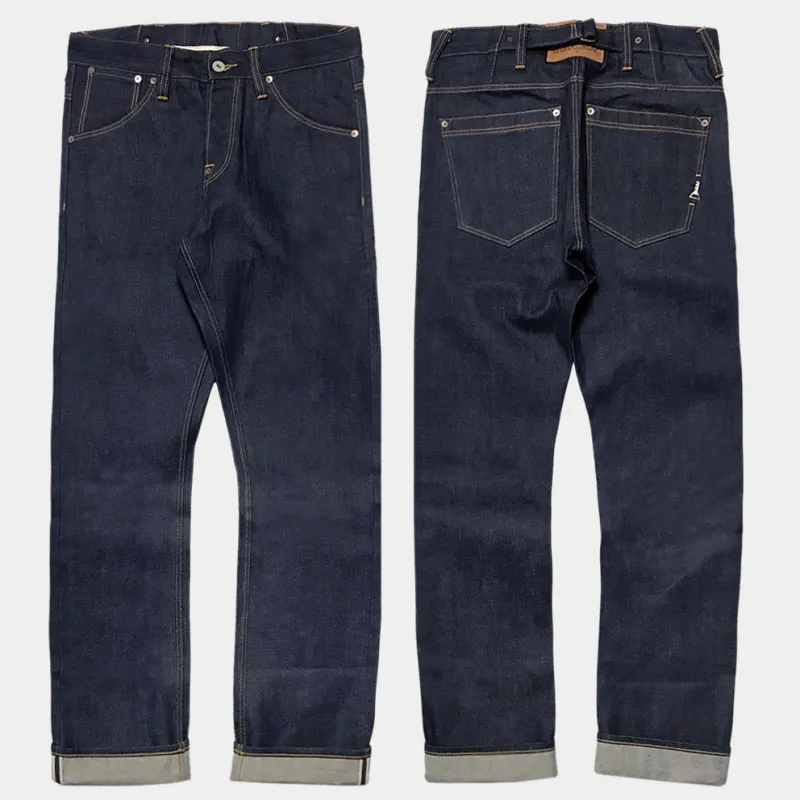 DDL 525-BLAKE SLIM FIT STRAIGHT CONE MILLS WHITE OAKS-12oz RAW SELVEDGE- INDIGO sold by Bzen