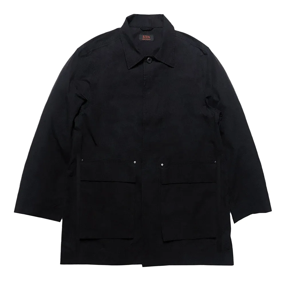 BZEN M.3159-JAMES REGULAR FIT WATER REPELLENT TRENCH COAT-WR BLACK sold by Bzen