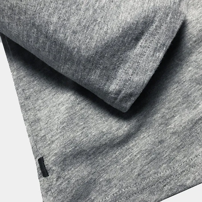 BZEN INDOCHINE - M.3382-KU-LI REGULAR FIT 3/4 SLEEVE COOLIE TEE-E0 HEATHER GREY sold by Bzen product image thumbnail 5
