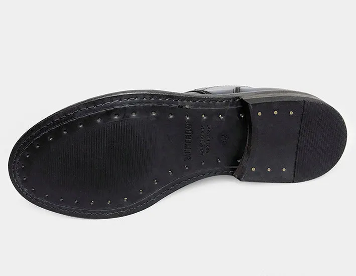 BUTTERO T.BONE HIGH LACED TOE CAP ANKLE BOOTS HAND CRAFTED IN ITALY- BLACK sold by Bzen product image thumbnail 5