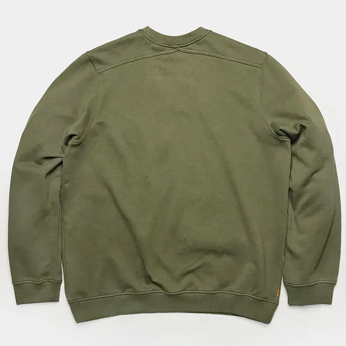 BZEN UNARMY - M.3223 TATE RELAX FIT CREWNECK KNIT TOP- ARMY GREEN sold by Bzen product image thumbnail 4