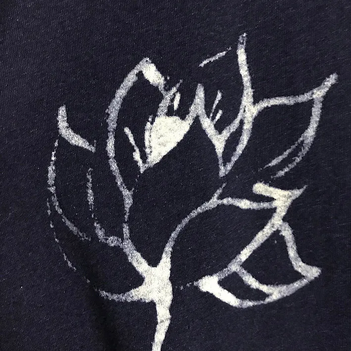 BZEN BLU BLU - M.3080 BUSTER REGULAR FIT CREWNECK TEE-LOTUS POND-E1 INDIGO DISCHARGE sold by Bzen product image thumbnail 4