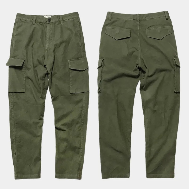 BZEN UNARMY - M.1119 MARSHALL REGULAR TAPERED CARGO PANT- MILITARY GREEN sold by Bzen