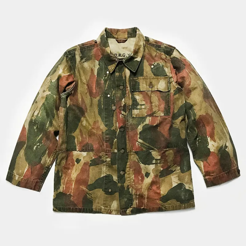 BZEN UNARMY - M.3229 P-44 RELAX FIT CANVAS CAMOUFLAGE JACKET-SAHARA sold by Bzen