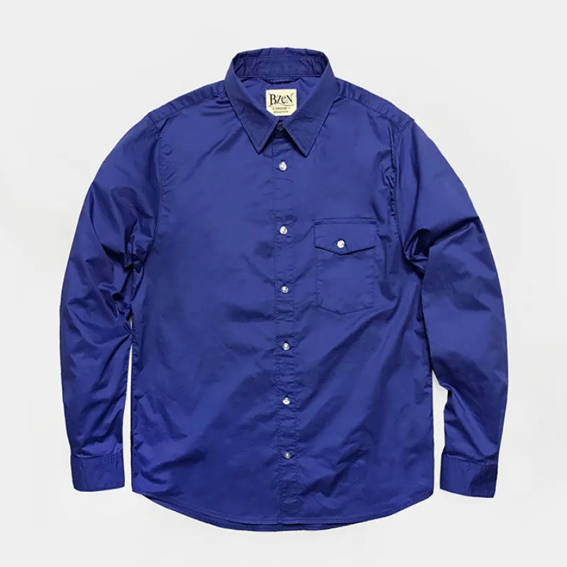 BZEN M.3388-WILSON SLIM FIT DRESS SHIRT- MARINE BLUE made by Bzen