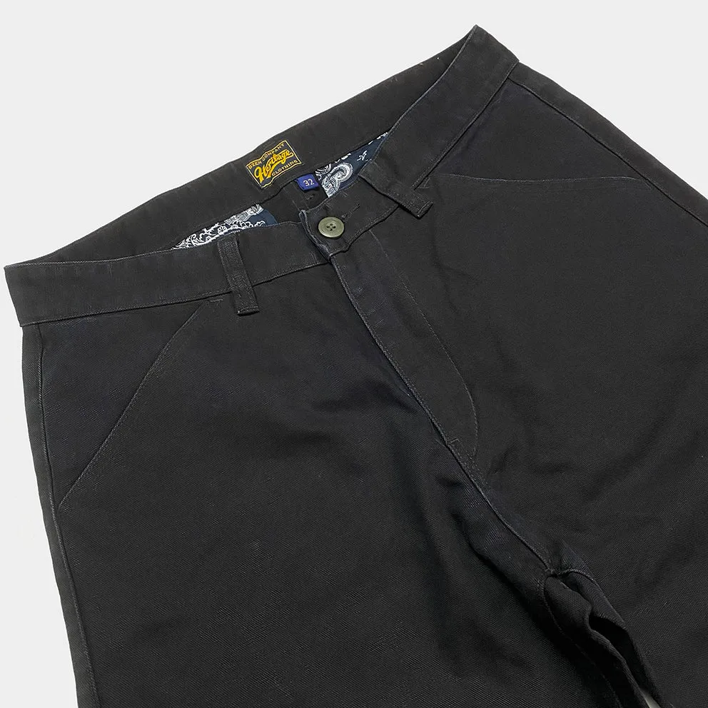 BZEN M.1136 RORY-CBK RELAX FIT FLAT FRONT 4 POCKET CANVAS PANT-12OZ-BLACK sold by Bzen product image thumbnail 3