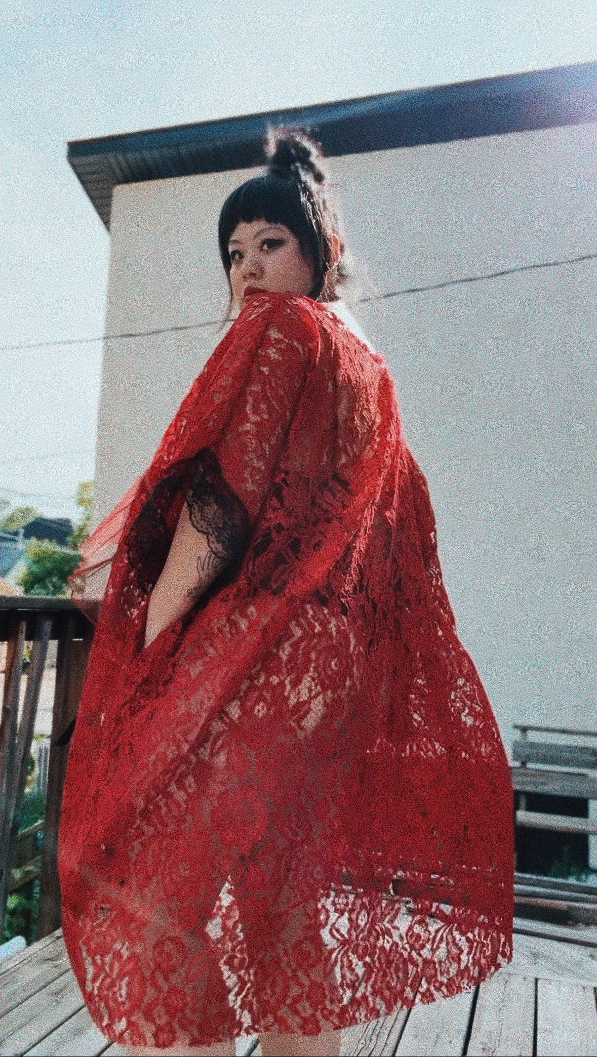 Racing Red Lace Dress sold by Hello Darling product image thumbnail 2