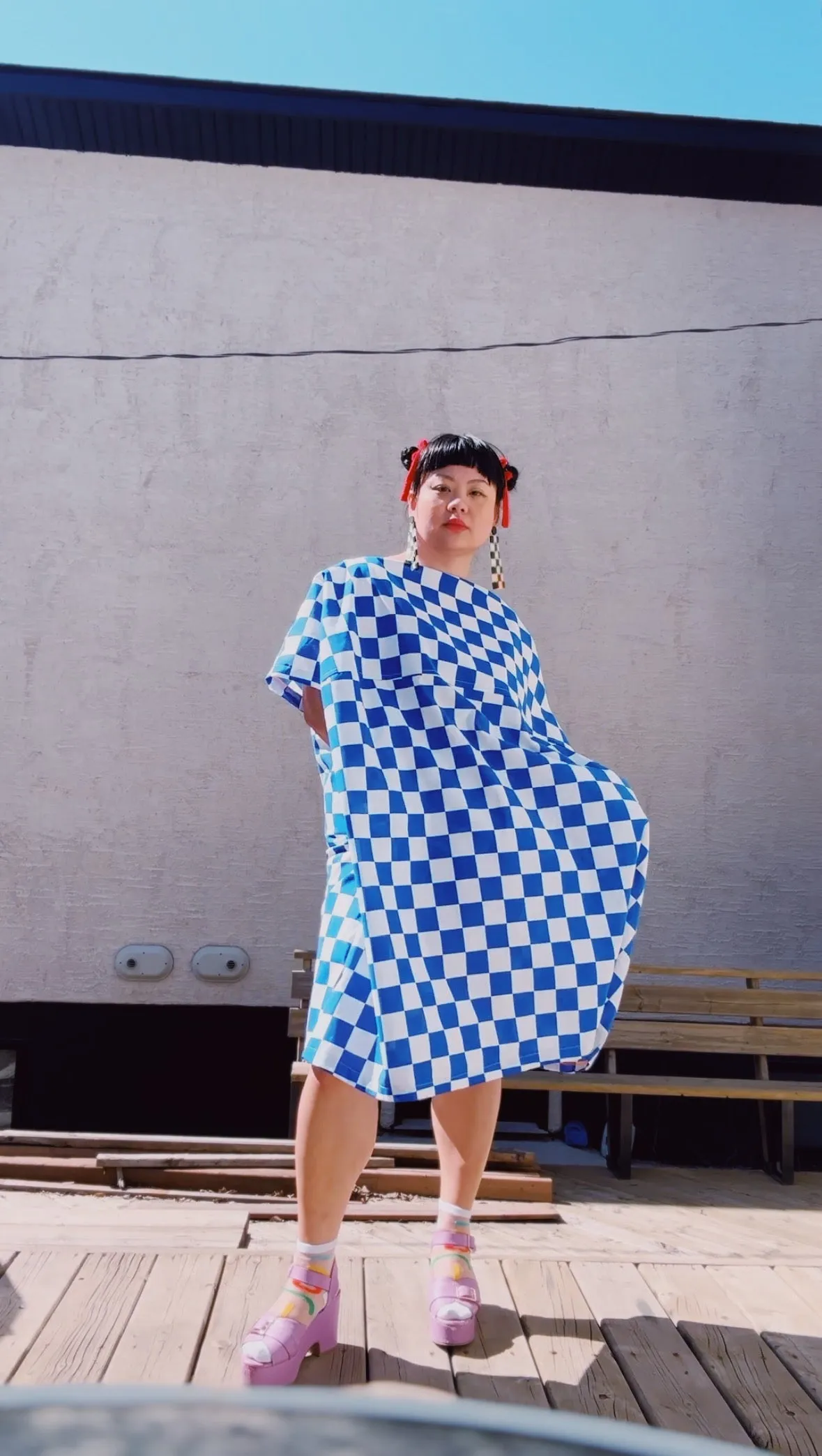 Preorder the Taxi Shift Dress sold by Hello Darling product image thumbnail 4