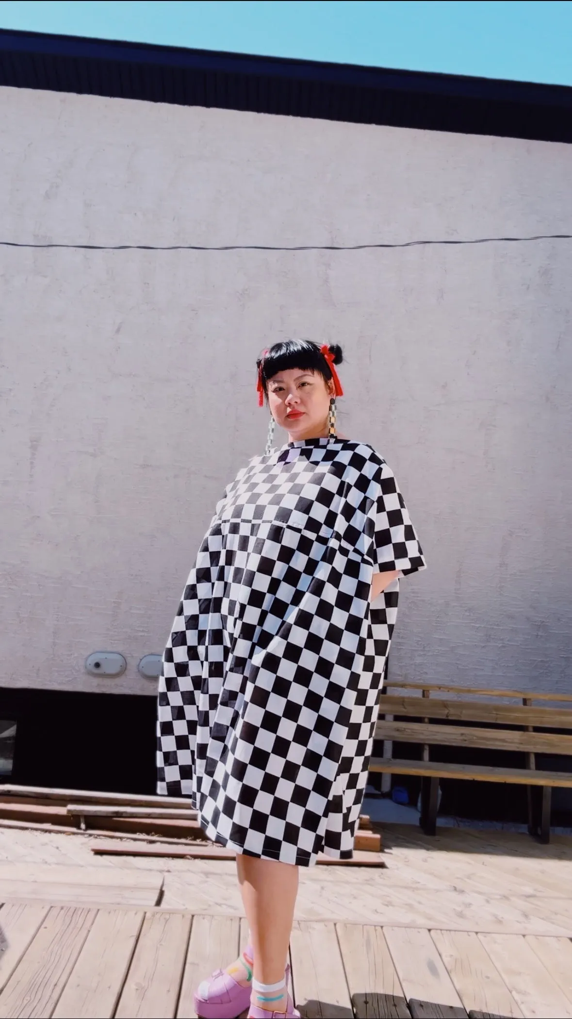 Preorder the Taxi Shift Dress sold by Hello Darling product image thumbnail 3