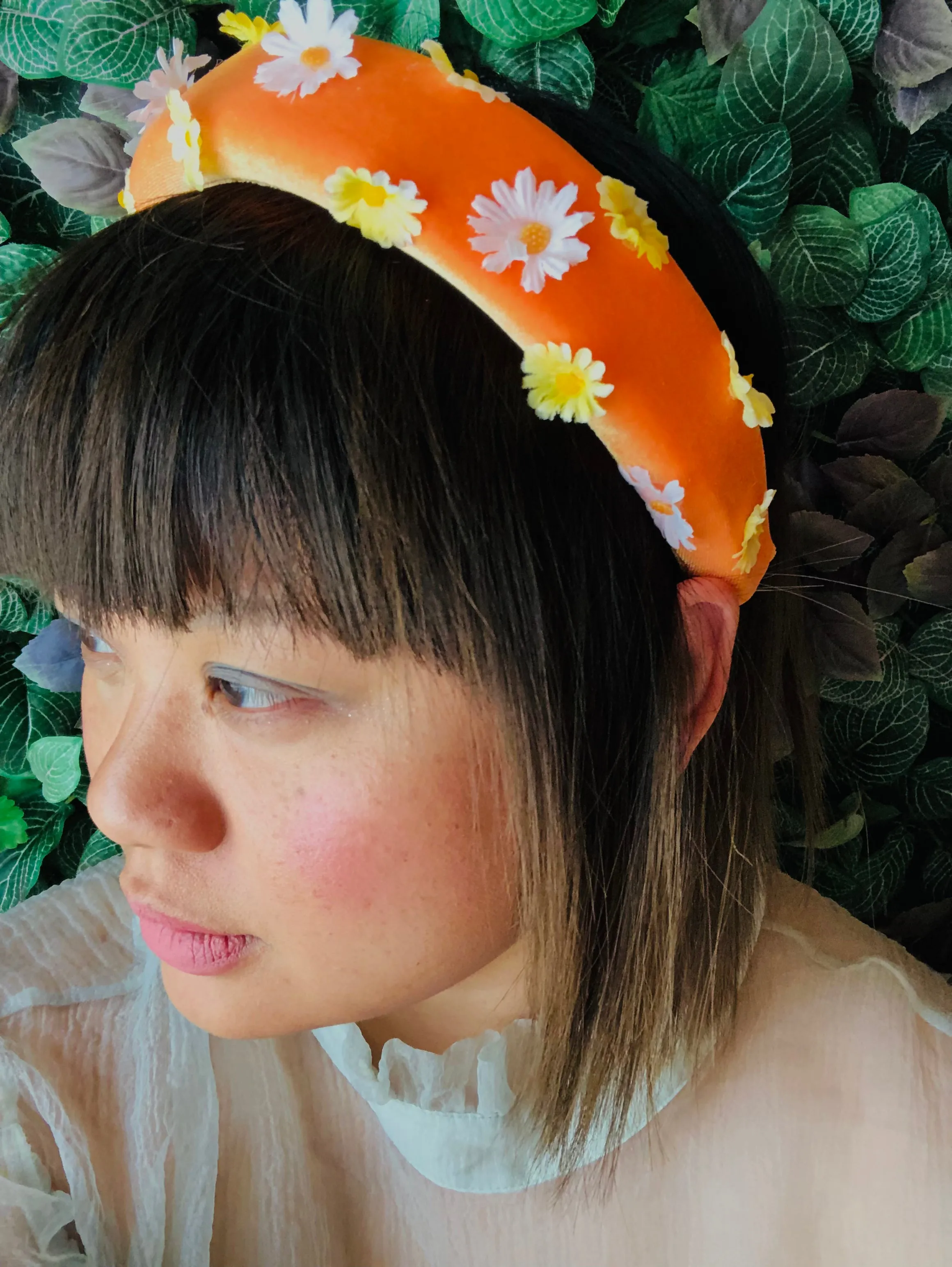 Orange Crush Floral Headband sold by Hello Darling product image thumbnail 2
