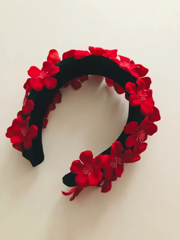 Ruby Blossom Floral Headband sold by Hello Darling