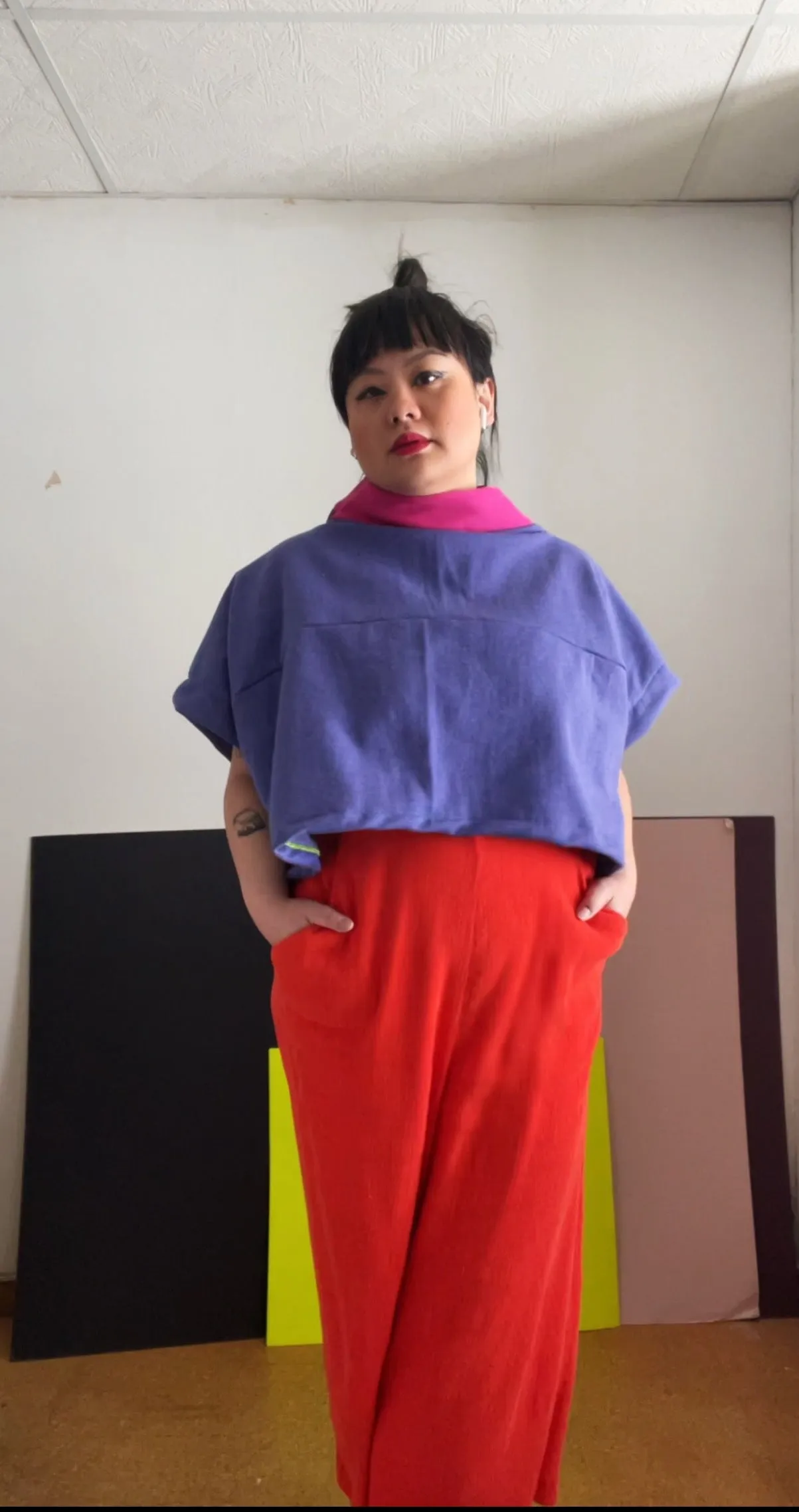 Lil Pink, Mostly Purple, Sweatsuit Crop sold by Hello Darling product image thumbnail 2