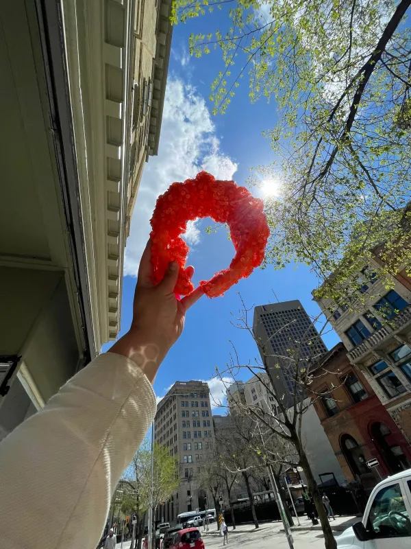 Orange Crush Sequin Headband sold by Hello Darling