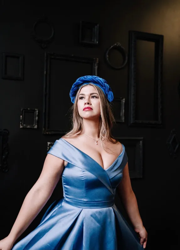 Frida in Royal Blue sold by Hello Darling