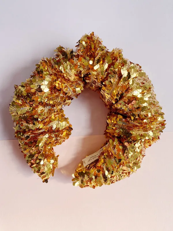 Golden One, statement headband Soft Fall 2021 Collection made by Hello Darling