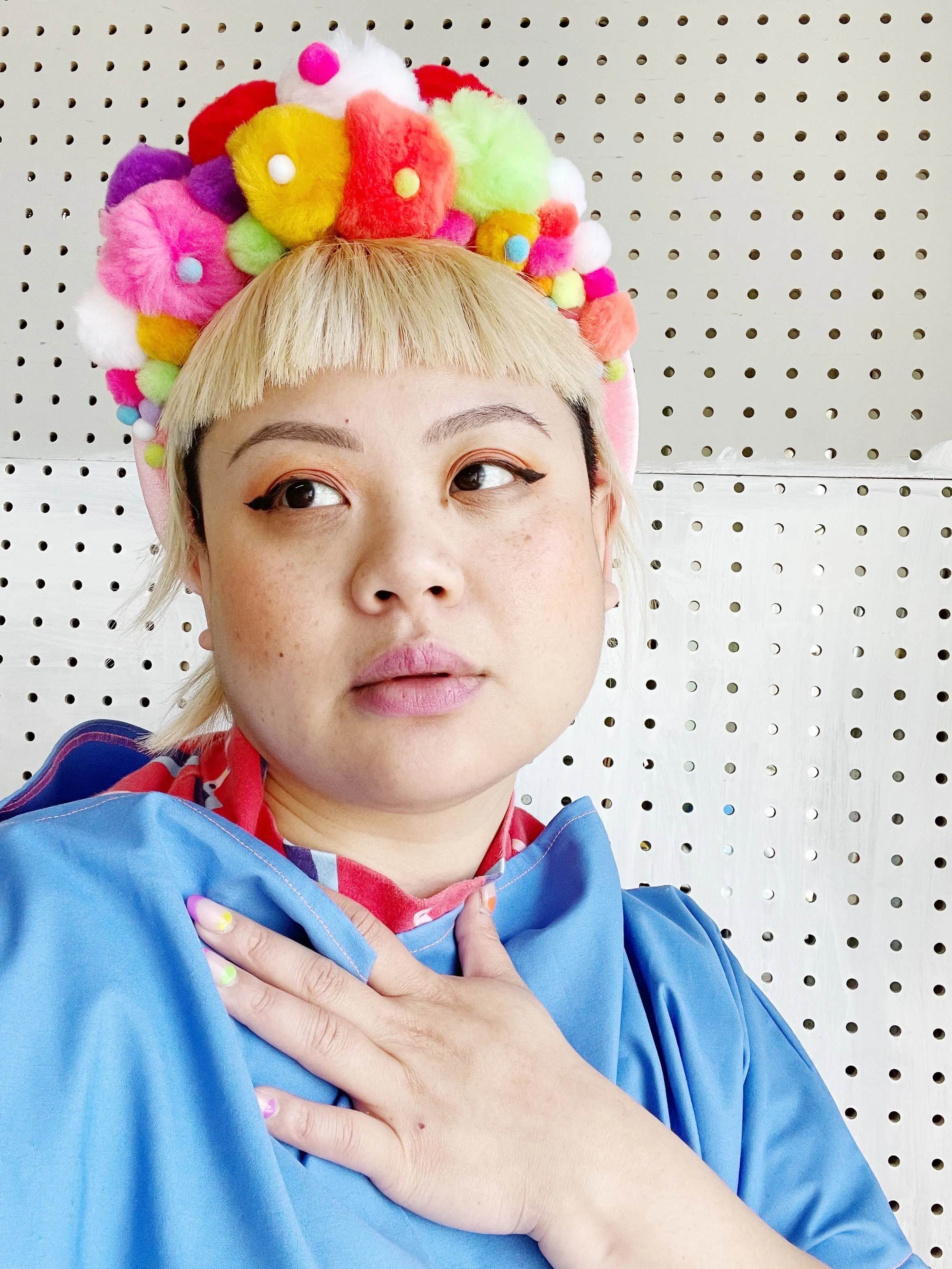 Tuesday’s Girl Pom Statement Headband, one of a kind sold by Hello Darling product image thumbnail 2