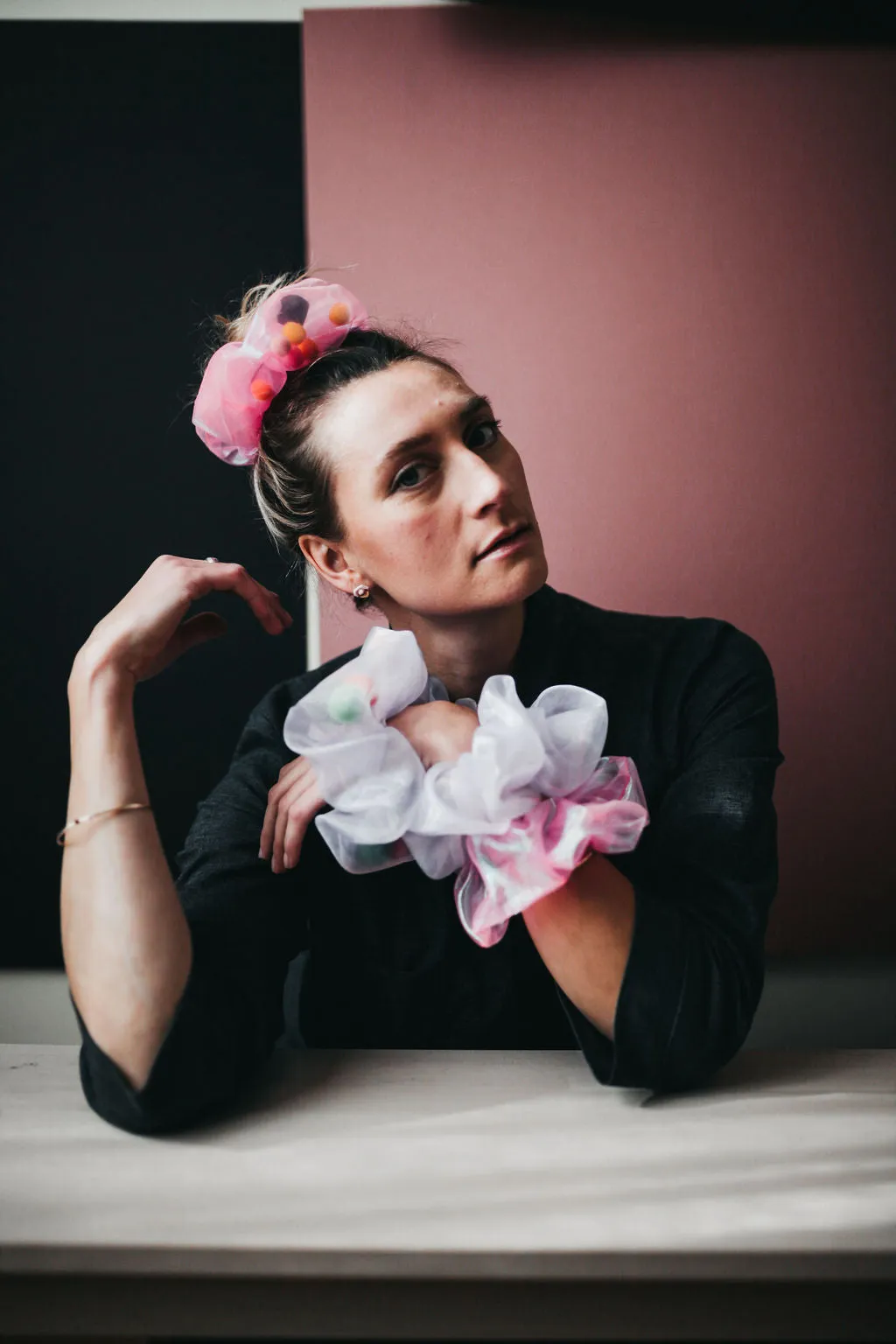 POM POM PARTY Scrunchie sold by Hello Darling product image thumbnail 2