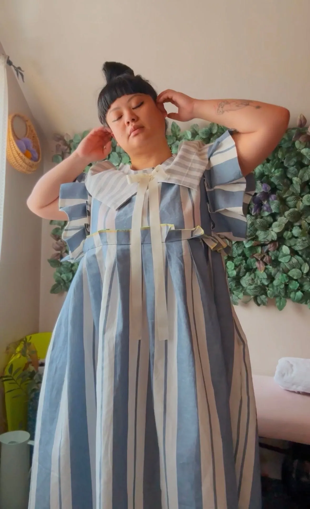 The Laura Linen Dress sold by Hello Darling