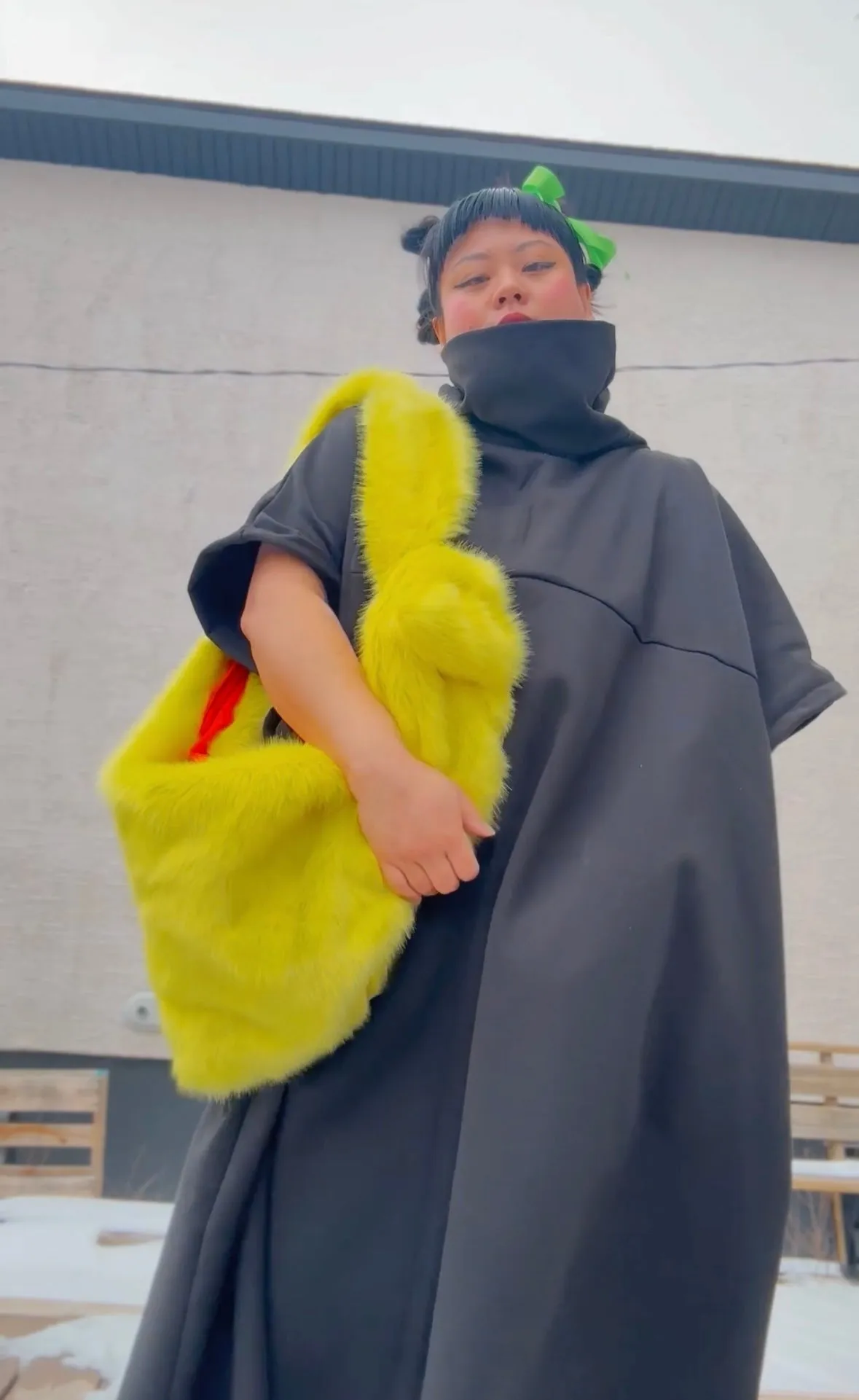 The Long Sweat Dress in Black sold by Hello Darling product image thumbnail 4