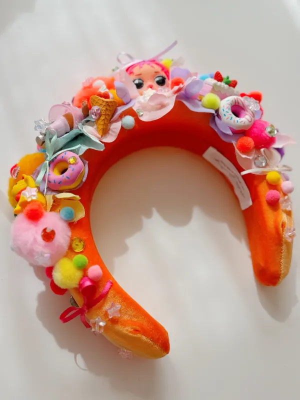 The Everything Headband- Creamsicle Carrie made by Hello Darling