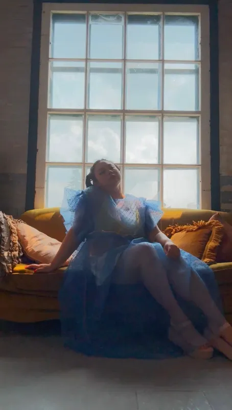 Blue Dream Organza Float Dress sold by Hello Darling