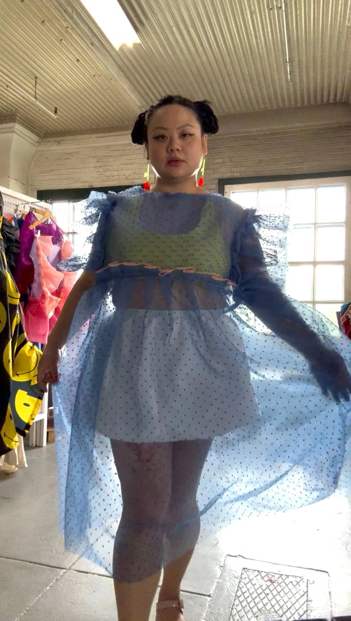 Blue Dream Organza Float Dress sold by Hello Darling product image thumbnail 5