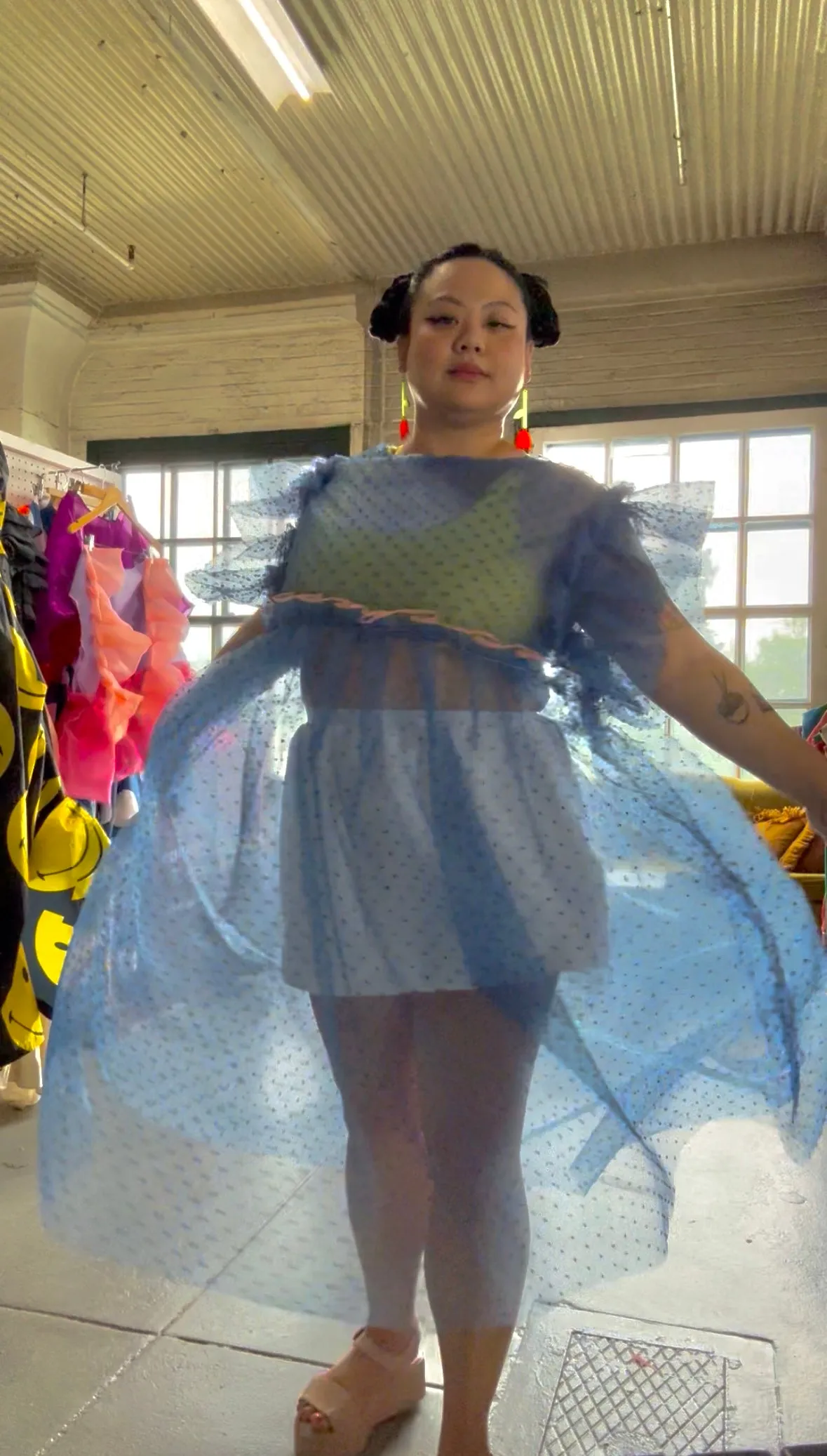 Blue Dream Organza Float Dress sold by Hello Darling product image thumbnail 4