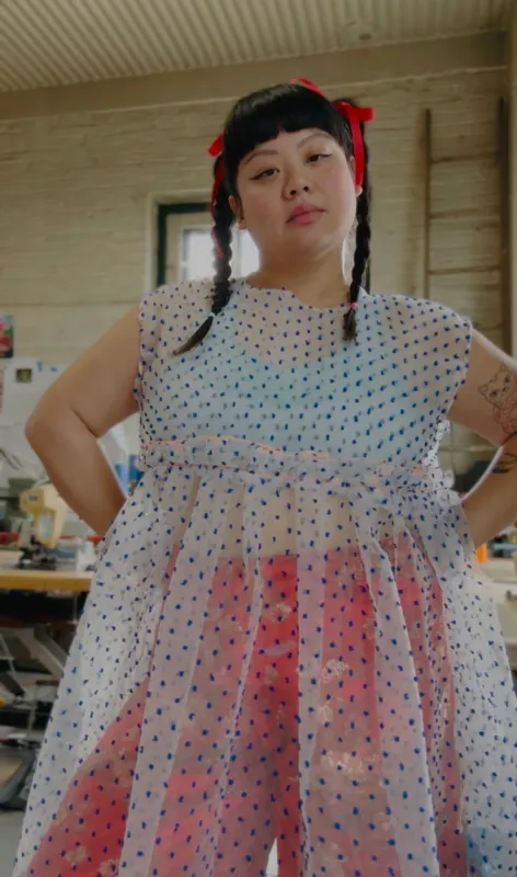 Little Dottie Organza Floaty dress sold by Hello Darling