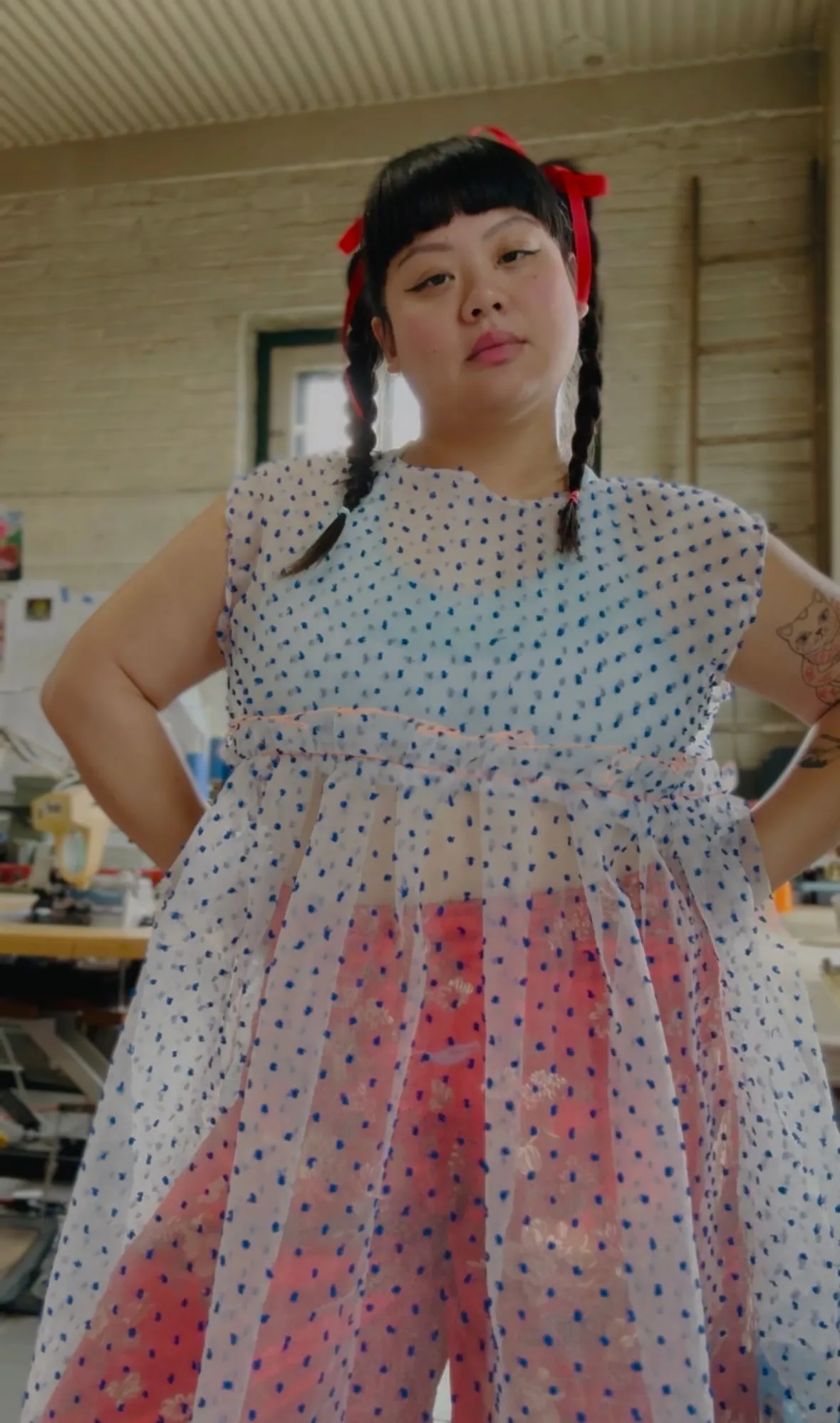 Little Dottie Organza Floaty dress sold by Hello Darling