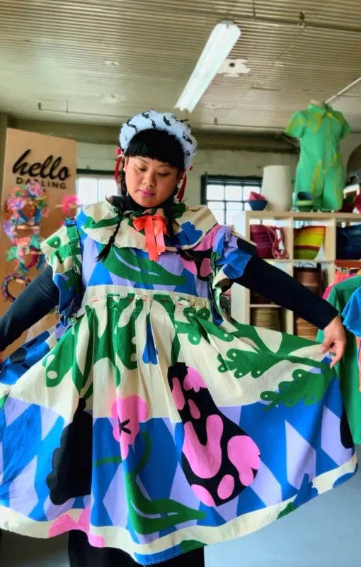 Batty Headband in Mummy white made by Hello Darling