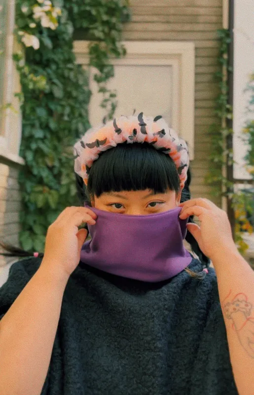 Batty Headband in Pumpkin made by Hello Darling