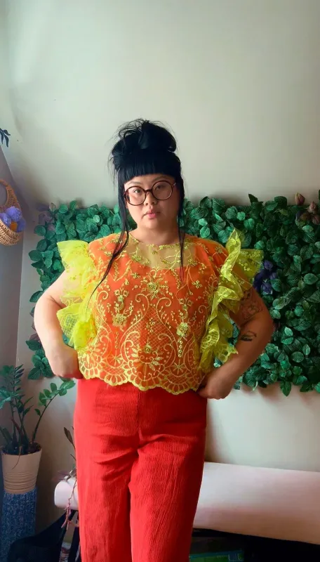 Lemon Lace B made by Hello Darling