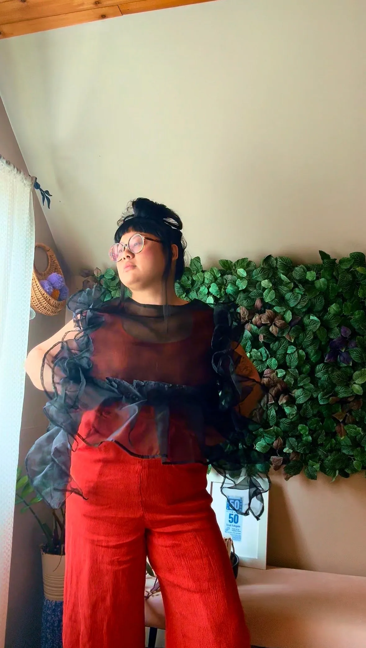 PREORDER Black Swan Ruffle Organza Top: TYPE B sold by Hello Darling product image thumbnail 4