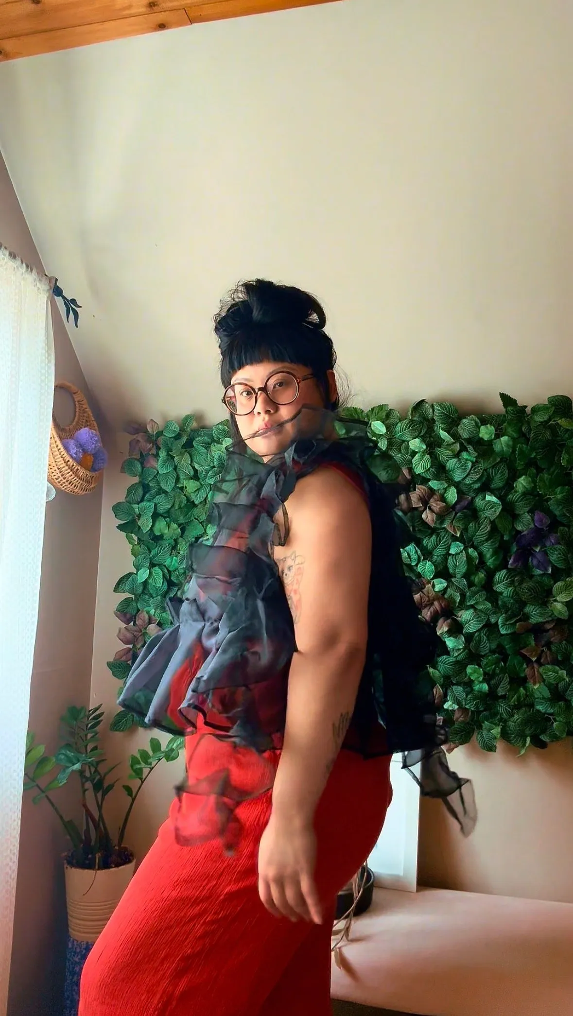 PREORDER Black Swan Ruffle Organza Top -TYPE A sold by Hello Darling product image thumbnail 5