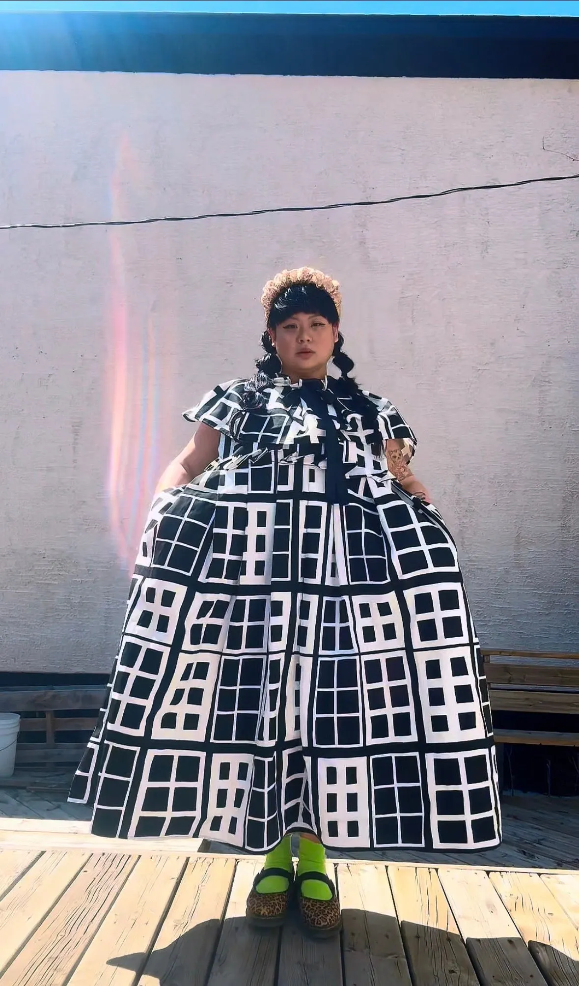 Black White Window Dress Preorder π€ sold by Hello Darling