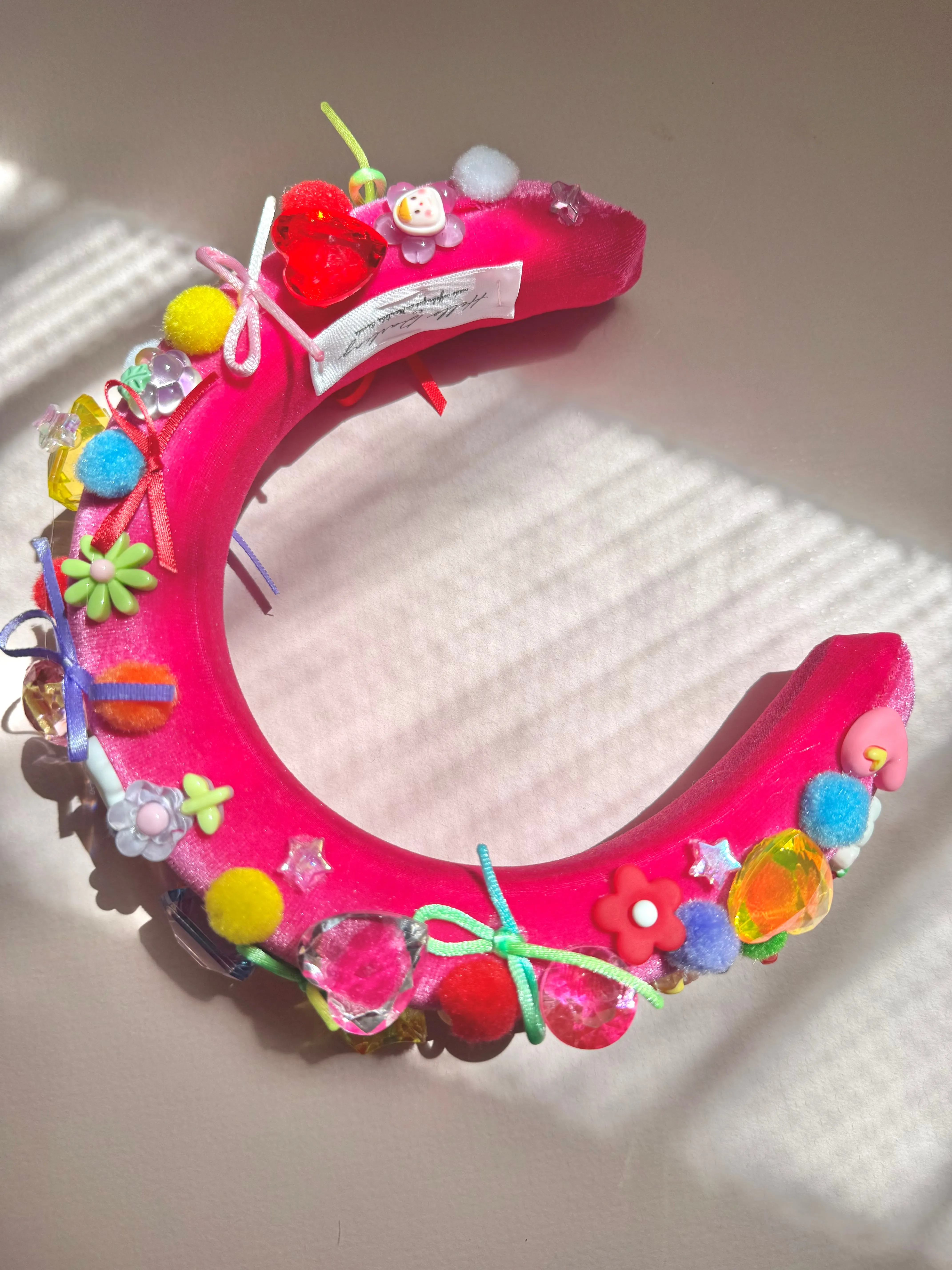Charmy Headband, Hot Pink sold by Hello Darling
