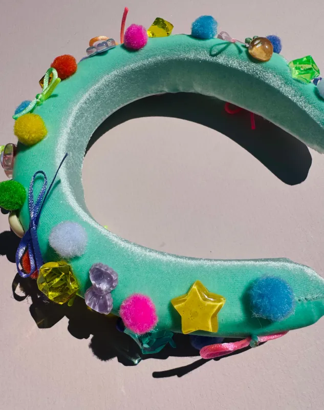 Charmy Headband, Sea Foam made by Hello Darling