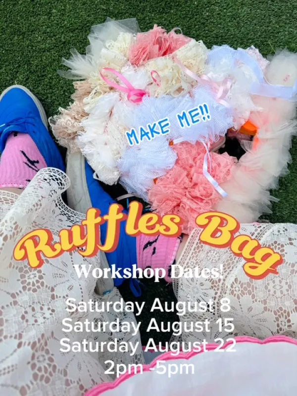 Ruffle Bag Workshop made by Hello Darling