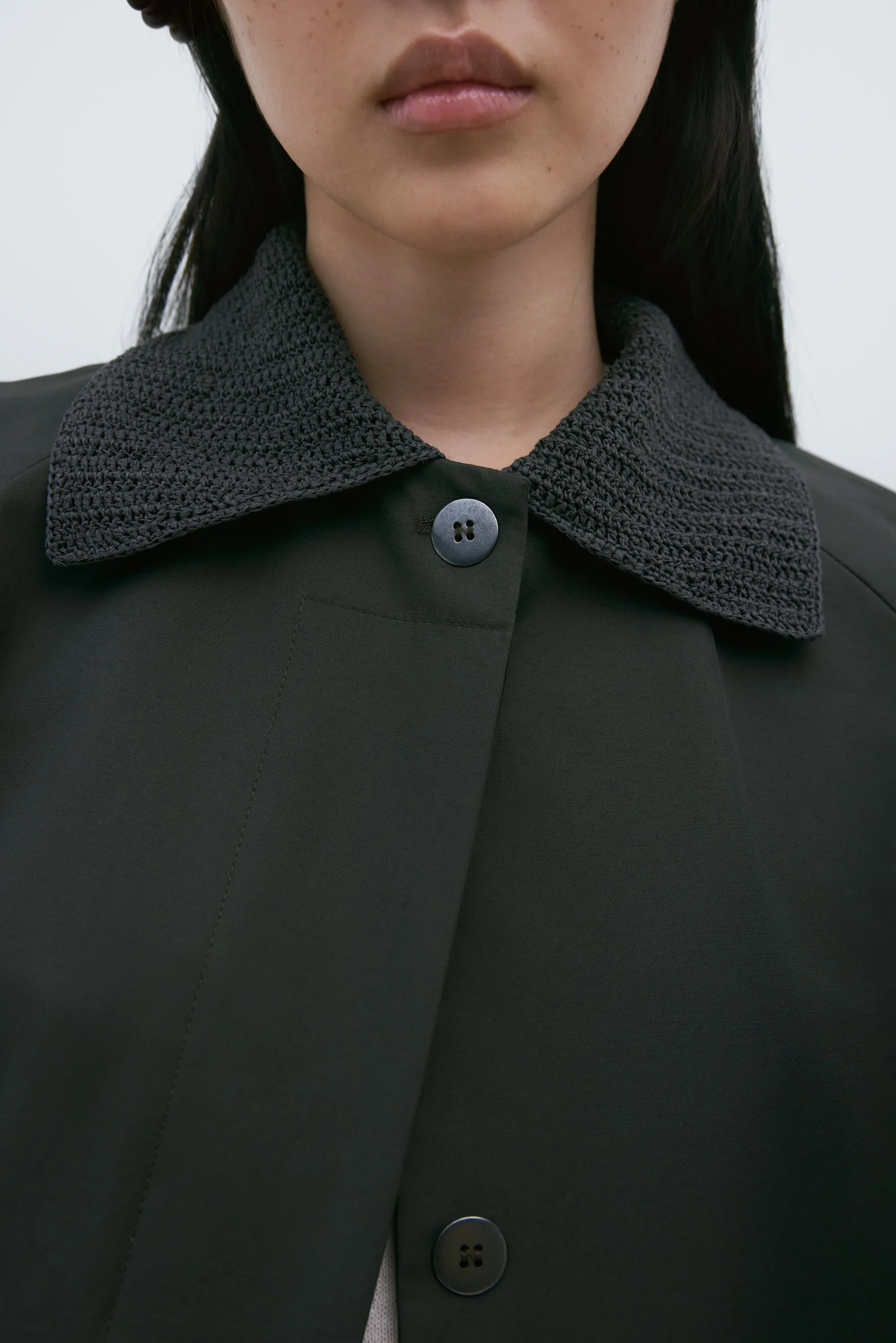 TRENCH CROCHET KHAKI GREEN sold by Cordera product image thumbnail 3