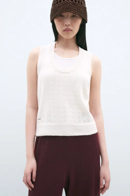 TANK TOP POINTELLE GARZA sold by Cordera