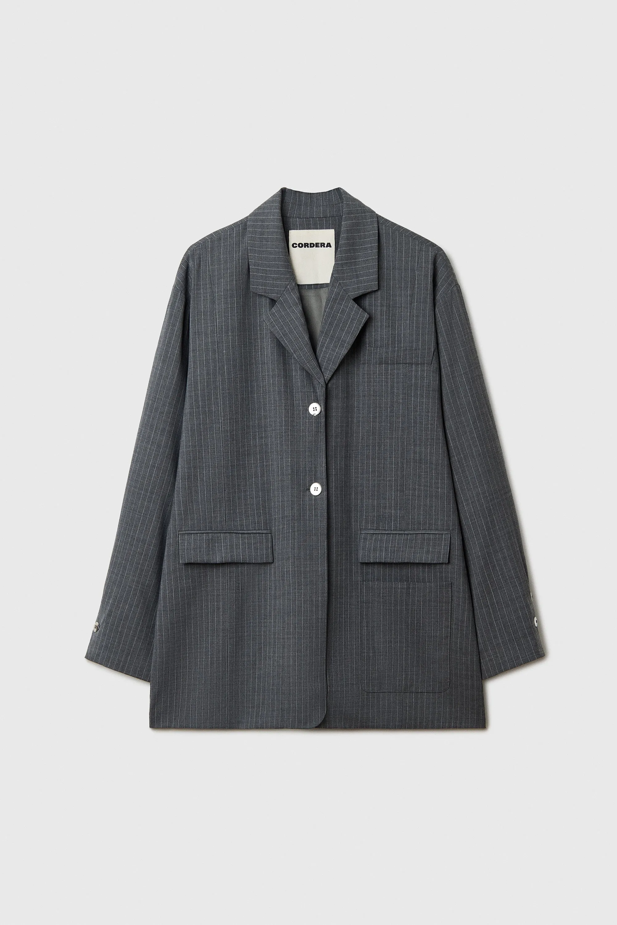 TAILORING PINSTRIPE BLAZER GREY sold by Cordera product image thumbnail 5