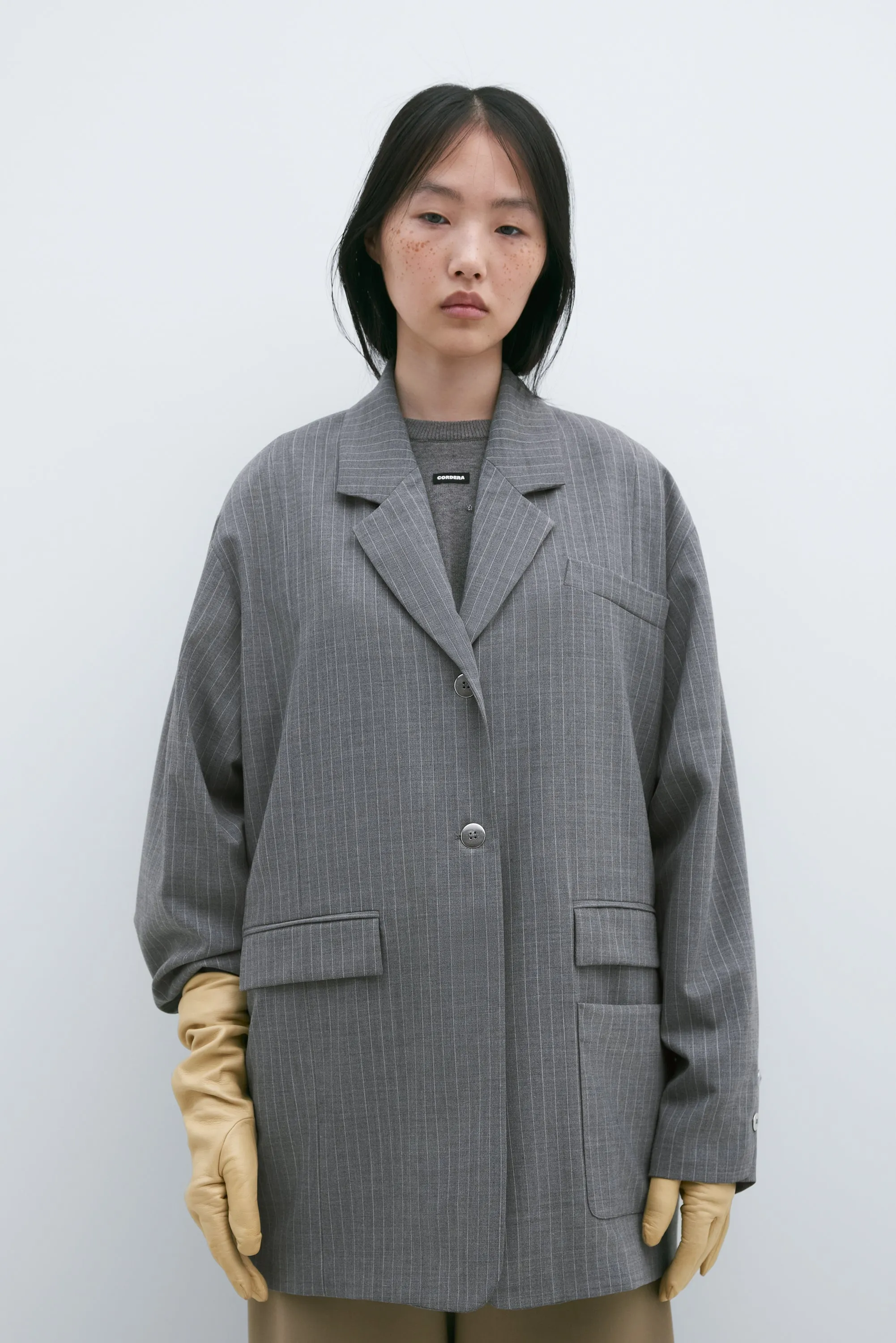 TAILORING PINSTRIPE BLAZER GREY sold by Cordera product image thumbnail 2