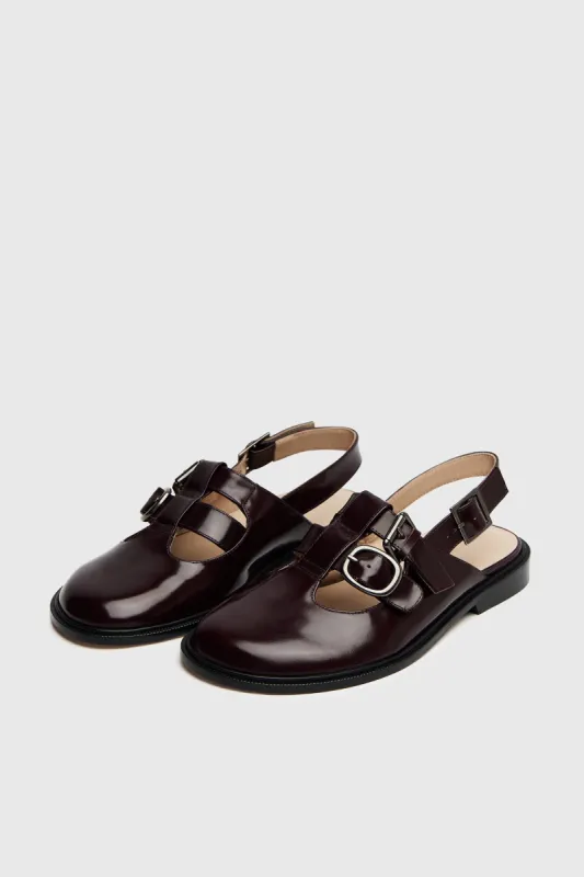 SLINGBACK MARY JANE BURGUNDY sold by Cordera