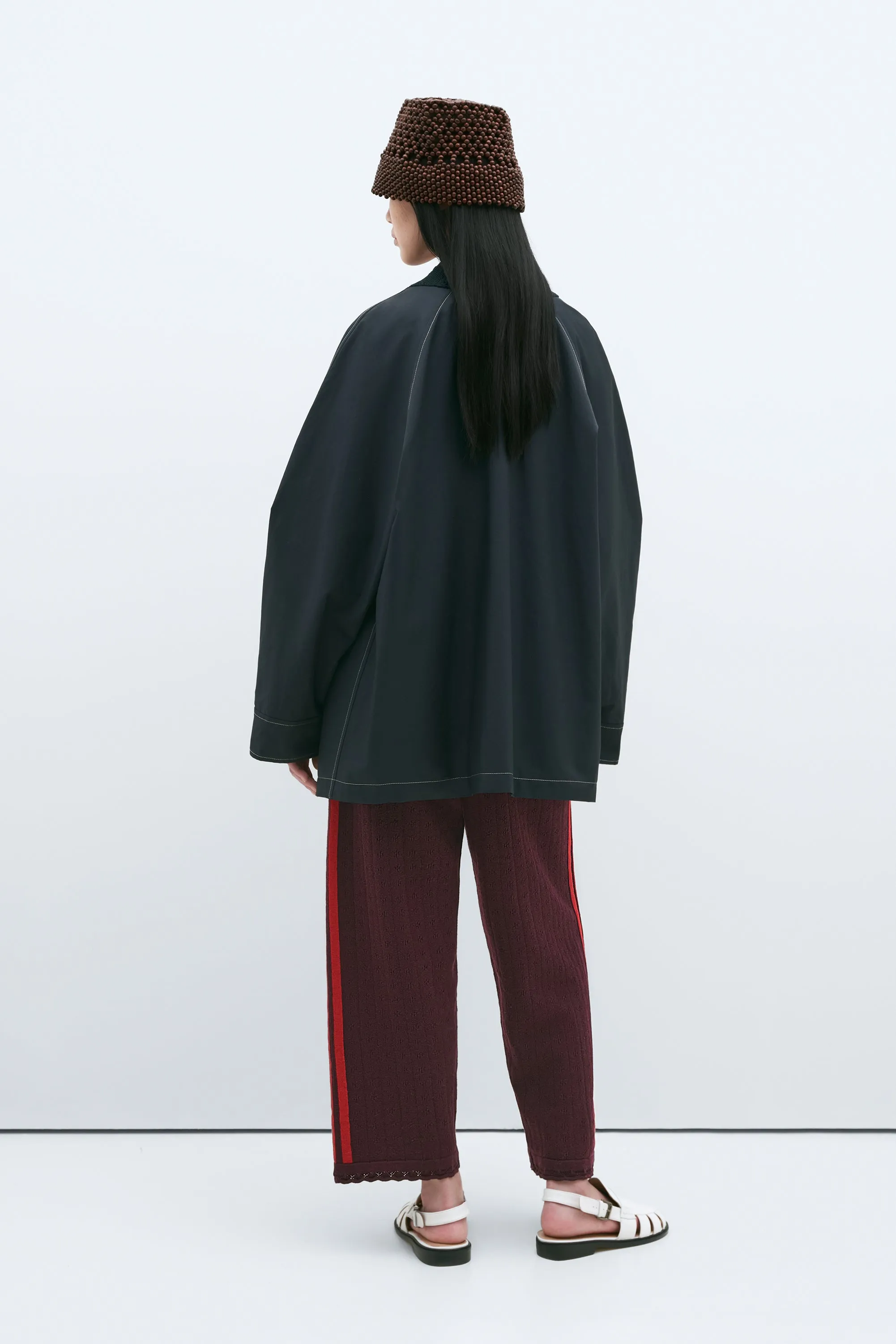 SHORT TRENCH FLOWERS CROCHET NAVY sold by Cordera product image thumbnail 4