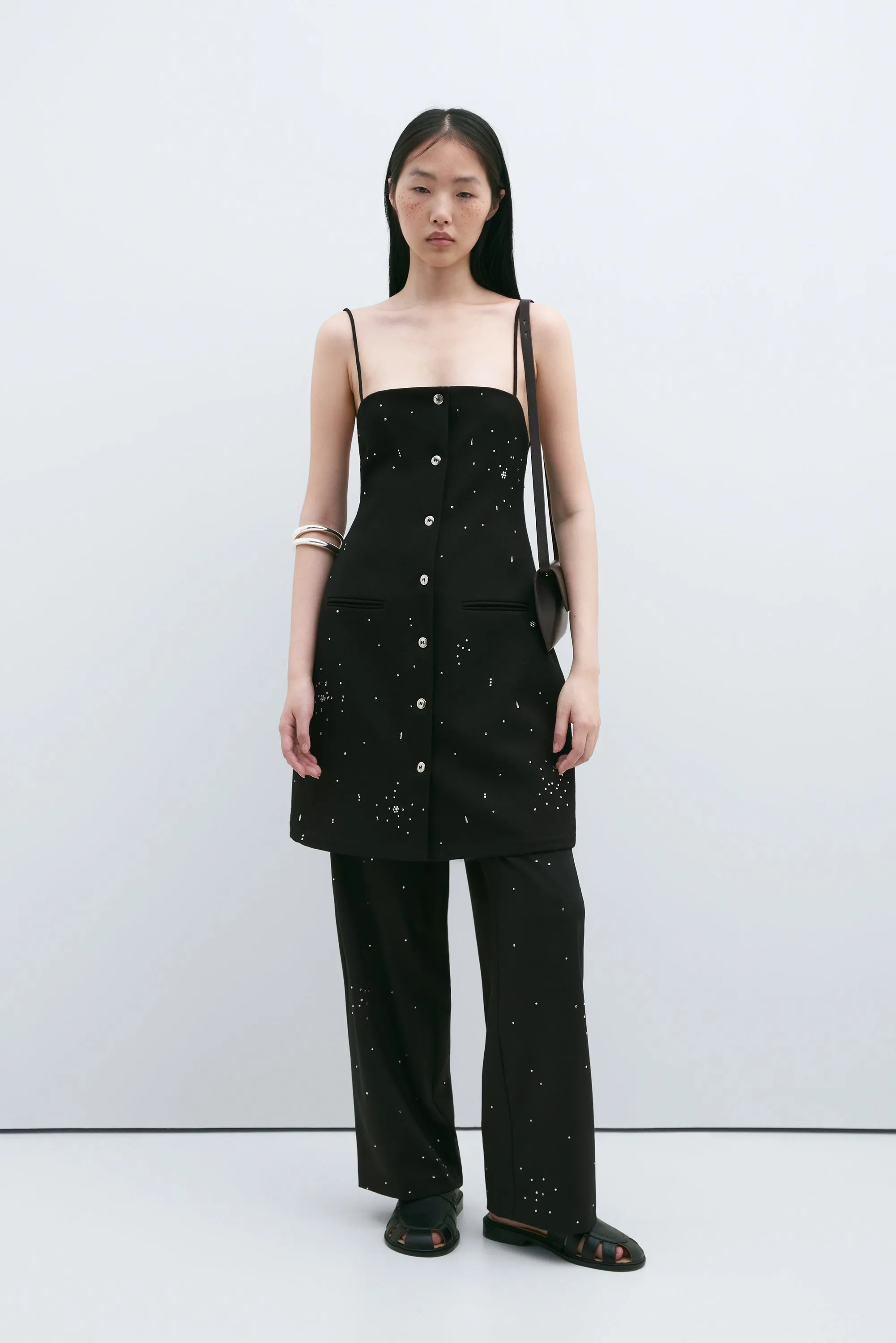 NEW EMBELLISHED MINI DRESS BLACK sold by Cordera