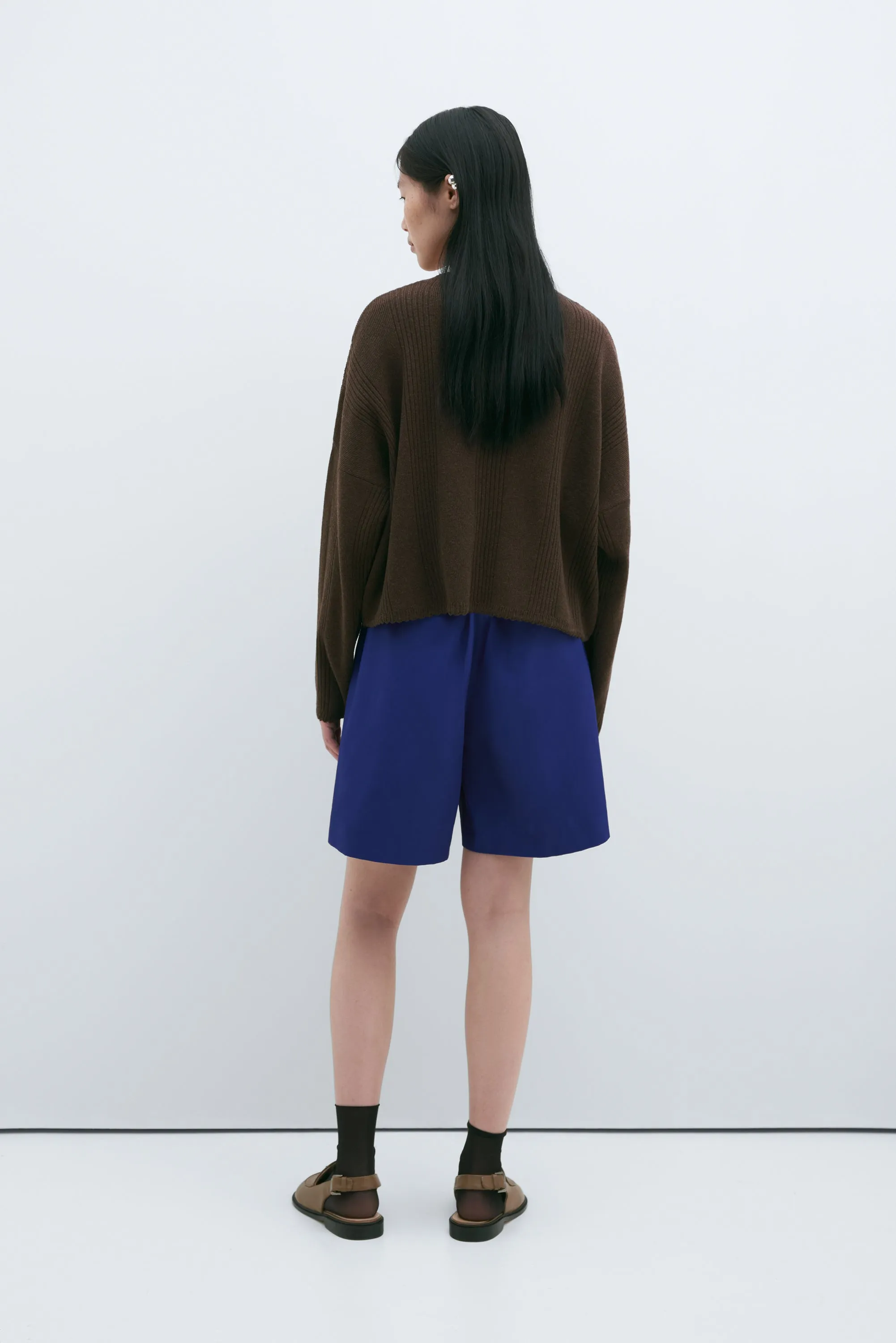 MERINO WOOL WAVY SWEATER CHOCOLATE sold by Cordera product image thumbnail 4