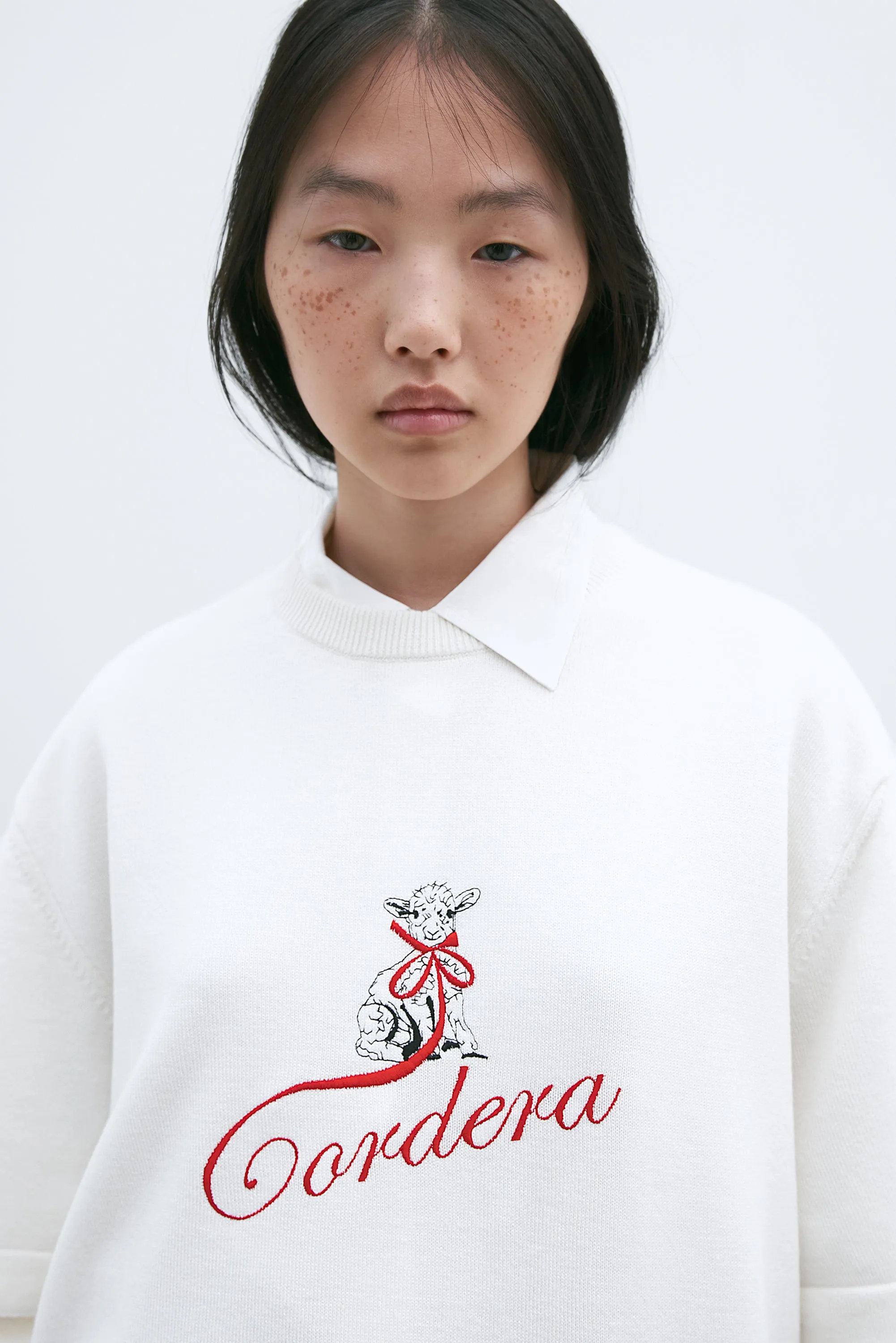 MERINO WOOL EMBROIDERED CORDERA T-SHIRT sold by Cordera product image thumbnail 2