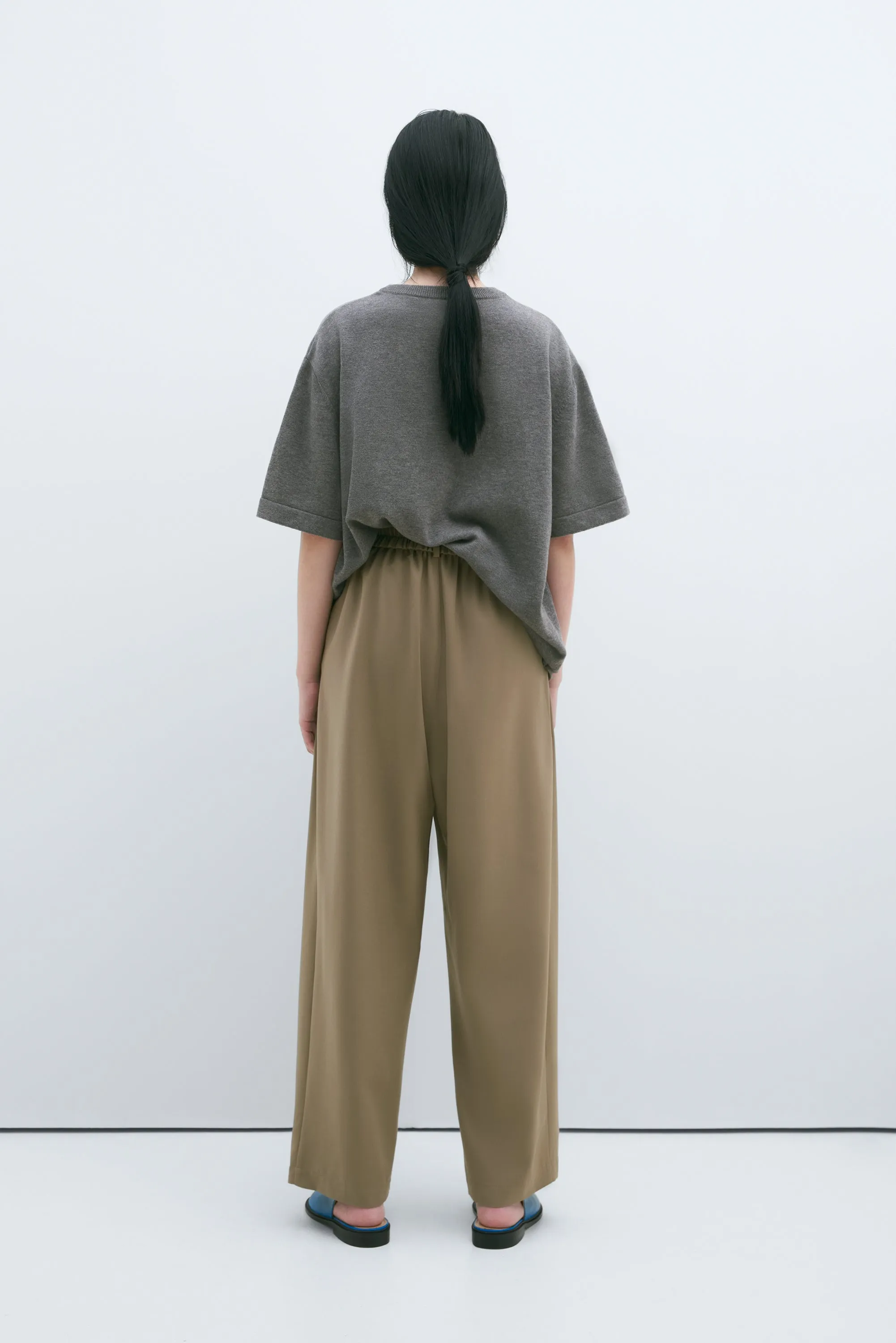 MERINO WOOL BEADED T-SHIRT GREY sold by Cordera product image thumbnail 4