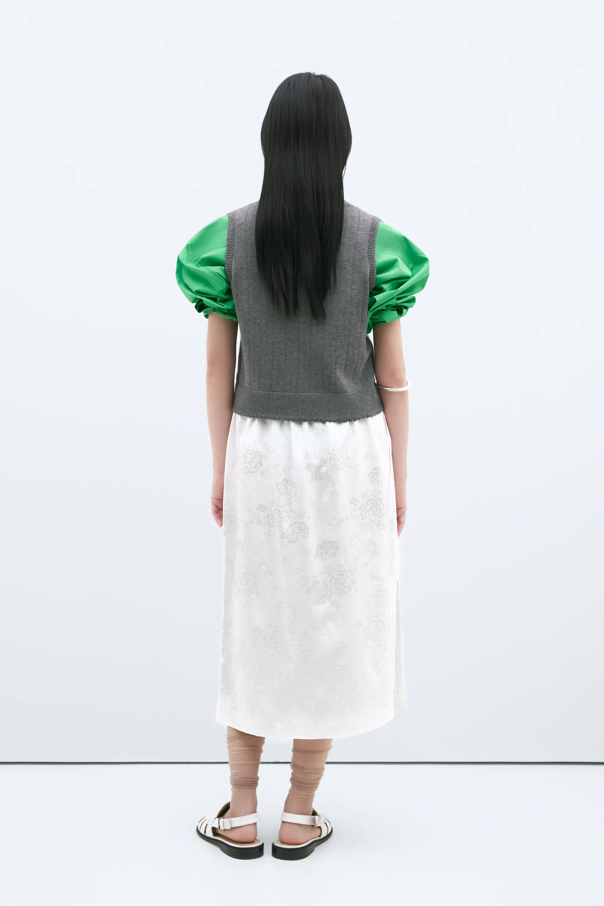 MERINO POINTELLE WAISTCOAT GREY sold by Cordera product image thumbnail 5